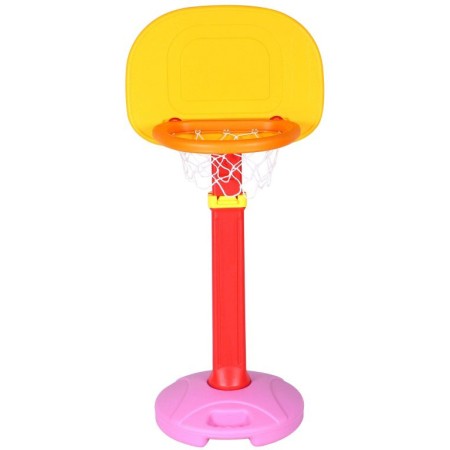 MERCO Basketbalový koš žlutý stojanový nastavitelná výška 120-160cm