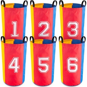 MERCO Hra skákací pytel barevný 50x70cm čísla set 6ks