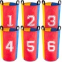 MERCO Hra skákací pytel barevný 50x70cm čísla set 6ks