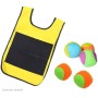 MERCO Hra lepicí vesta na suchý zip žlutá set s 5 soft míčky