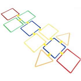 MERCO Hra agility tvary spojovací sada čtverce a trojúhelníky 20 dílků