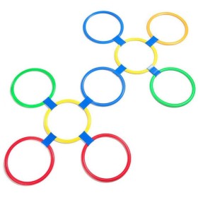 MERCO Hra agility tvary spojovací sada kruhy velké 10 dílků