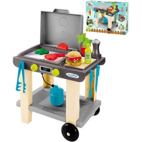 ECOIFFIER Baby gril zahradní plynový se stolečkem set s doplňky plast