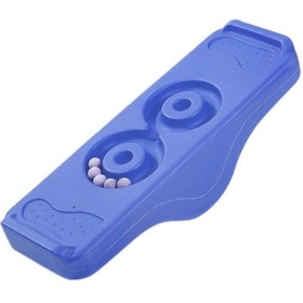 MERCO Hra balanční senzorická deska s dráhou pro kuličky 2v1 modrá