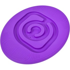 MERCO Hra balanční deska ovál s kuličkovým bludištěm fialová