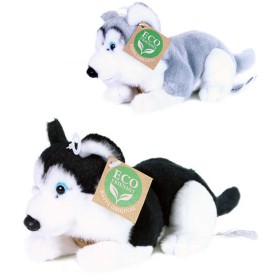 PLYŠ Pes husky ležící 17cm Eco-Friendly 2 barvy *PLYŠOVÉ HRAČKY*