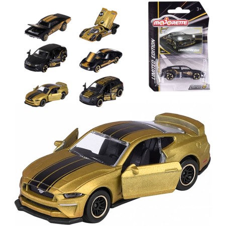 MAJORETTE Auto Limited Edition serie 9 černo-zlaté kovové 6 druhů