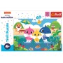 TREFL PUZZLE Baby Shark s rodinou na dovolené 33x22cm skládačka 60 dílků