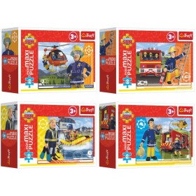TREFL PUZZLE MiniMaxi Hrdinský Požárník Sam 22x16cm 20 dílků 4 druhy