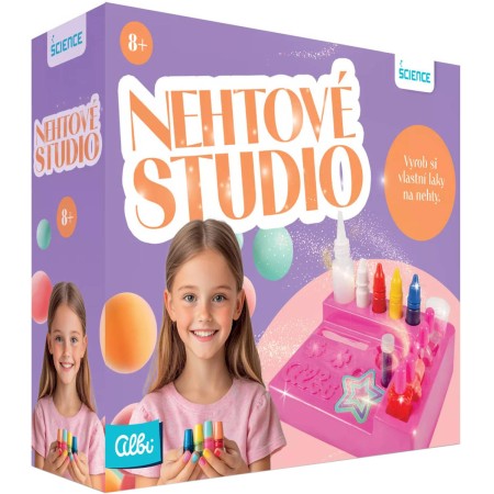 ALBI SCIENCE Nehtové studio kreativní set výroba laků na nehty