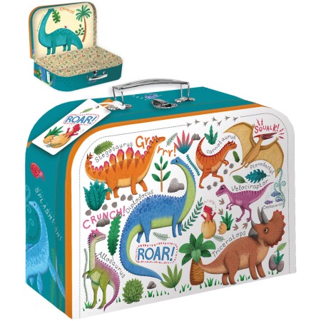 ARGUS Kufřík dětský školní Dinosauři 35x25x10cm tvrdý karton