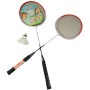 Badmintonový set 2 pálky 65cm + košíček v pouzdře na zip 2 barvy