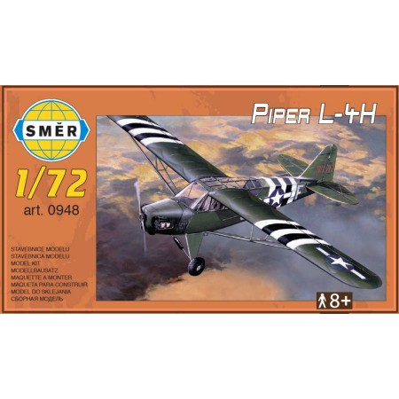 SMĚR Model letadlo Piper L-4H 1:72 stavebnice letadla 47 dílků