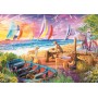 TREFL PUZZLE UFT Prémiové Výhled na plachetnice 68x48cm 1000 dílků skládačka