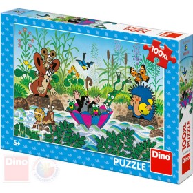 DINO Puzzle Krtkova plavba Krtek (Krteček) 47x33cm skládačka 100 dílků XL