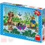 DINO Puzzle Krtkova plavba Krtek (Krteček) 47x33cm skládačka 100 dílků XL