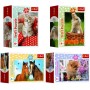 TREFL PUZZLE Mini Zvířátka mláďata 20x13cm 54 dílků skládačka 4 druhy