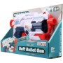 Pistole dětská plastová set blaster + náboje soft pěnové / na přísavku 12ks