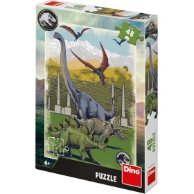 DINO Puzzle Jurský svět (Jurassic World) 18x26cm skládačka 48 dílků