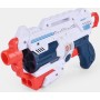 Pistole dětská plastová set blaster + náboje soft pěnové / na přísavku 12ks