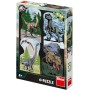 DINO Puzzle Jurský svět 4x54 dílků 13x19cm skládačka