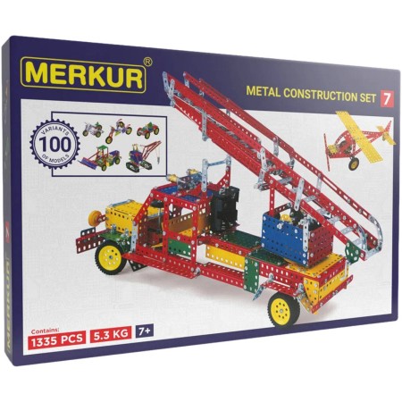 MERKUR M7 Velká sada 1335 dílků *KOVOVÁ STAVEBNICE*