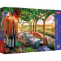 TREFL PUZZLE PREMIUM Čas na čaj Italská vinice 68x48cm 1000 dílků