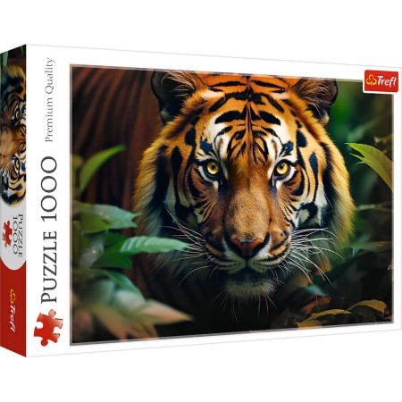 TREFL PUZZLE PREMIUM Divoký tygr 68x48cm skládačka 1000 dílků