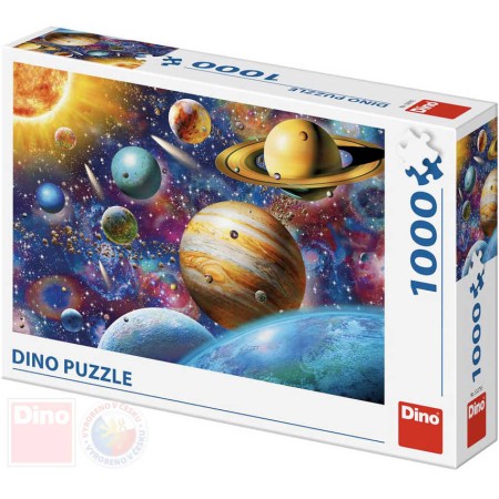 DINO Puzzle Planety XL 66x47cm skládačka 1000 dílků v krabici