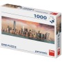 DINO Puzzle panoramatické 1000 dílků Manhattan za soumraku 95x33cm