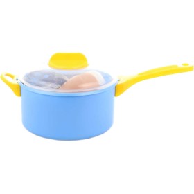 Kuchyňská dětská sada hrnec 28cm s náčiním a maketami potravin plast