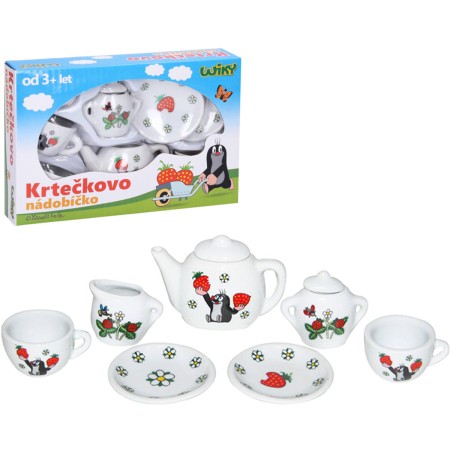 Čajový porcelánový servis Krtek (Krteček) 8 dílů Krtečkovo nádobíčko