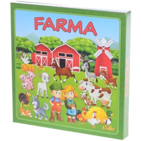 Soubor her Farma 3v1 Černý Petr/Pexeso/Domino *SPOLEČENSKÉ HRY*