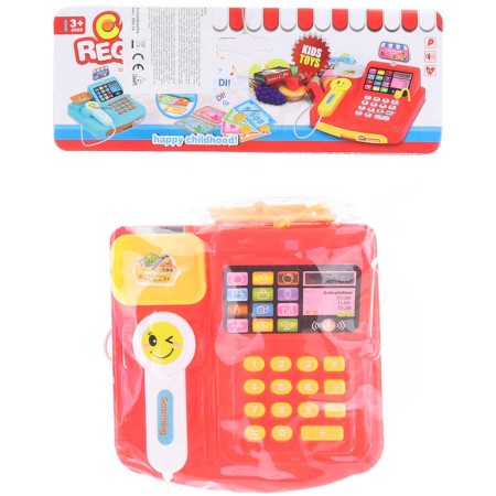 Pokladna registrační dětská kasa na baterie Zvuk v sáčku plast