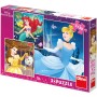 DINO Puzzle Disney Veselé princezny 3x55 dílků 18x18cm skládačka