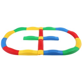 MERCO Balanční motorická protiskluzná dráha vlnky ovál 20 dílků