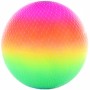 Míč duhový nafukovací gumový balónek 20cm v síťce