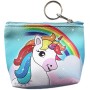 Peněženka dětská jednorožec 10,5x9cm na zip holčičí 8 druhů