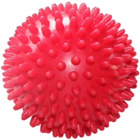 MERCO Míček masážní rehabilitační ježek 9cm s bodlinkami soft červený