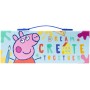 Box kreativní prasátko Peppa Pig výtvarné kreslicí potřeby