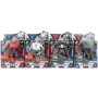 Transrobot 10cm auto záchranné robot s přeměnou 2v1 4 druhy plast