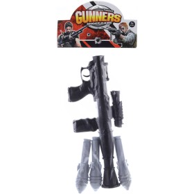 Samopal dětský raketomet plastový herní set se 3 střelami