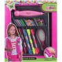 Zaplétač korálků dětský holčičí set s korálky s bavlnkami a hřebínkem