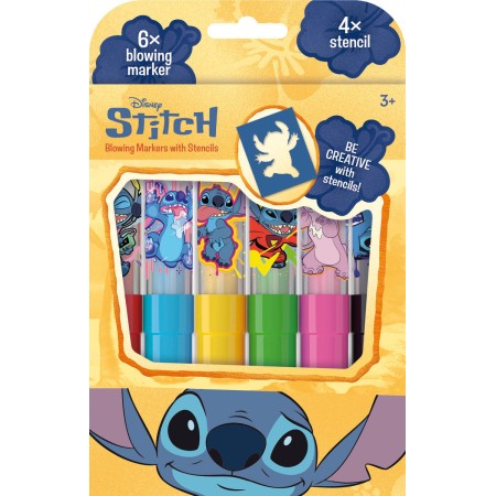 JIRI MODELS Fixy foukací 6ks Lilo & Stitch II. set se 4 šablonami