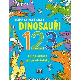 JIRI MODELS Učíme se psát čísla Dinosauři kniha aktivit pro předškoláky