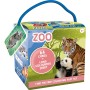 JIRI MODELS Pexeso na cesty Zvířátka ZOO + omalovánky v krabičce