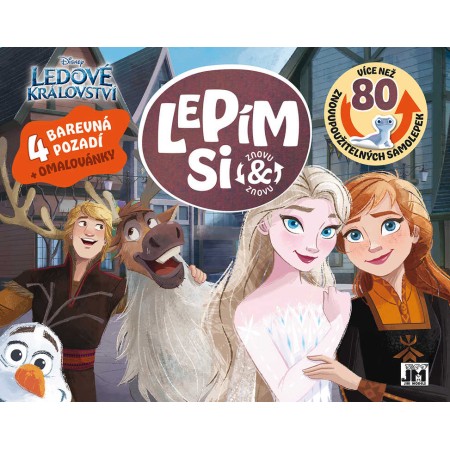 JIRI MODELS Lepím si znovu Ledové Království zábava se samolepkami