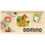 DŘEVO Hra Domino obrázkové zvířátka 28 kamenů *SPOLEČENSKÉ HRY*