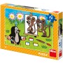 DINO Puzzle Krtek malířem 26x18cm Krteček 24 dílků skládačka