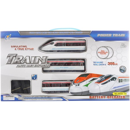 Vláčkodráha set vlaková souprava + koleje rychlovlak na baterie Světlo